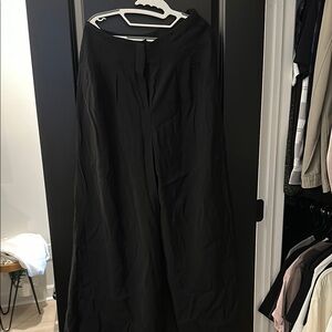 Anthropologie  Black Wide-Leg Pants